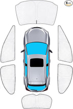 KMF 6pcs Thicken Sun Shades for Lexus UX Accessories 2019-2025, 200/250h Full Car Window Covers Sunshade for Windshield Side Rear, UV Block and Blackout Privacy for Car Camping Outdoor