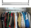 Wardrobe Rail Closet Rods for Hanging Clothes Adjustable Length, Closet Extender Hanging Tube Heavy Duty, for Shower Curtain 