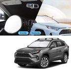 TINGLU Sun Shade for Toyota RAV4 RAV-4 2019-2025 2026 Accessories Windshield Sun Shade Window Shade UV Rays Protection Sun Visor Cover with Steering Wheel Sunshade Storage Bag