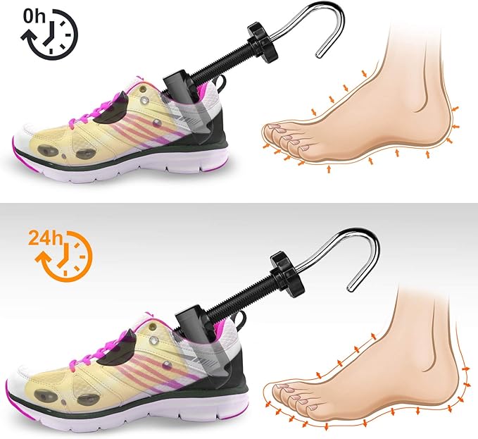 eachway Shoe Stretcher Shoe Trees,Adjustable Length & Width for Men and Women(For Women's Size US5.5-9)