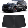 TINGLU Sun Shade for Ford Explorer 2020-2025 2026 SUV,ST XLT,Limited,Platinum Accessories Windshield Sun Shade Window Shade UV Rays Protection Sun Visor Cover with Steering Wheel Sunshade Storage Bag