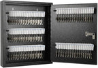KYODOLED 100Keys Key Cabinet Organizer, Key Lock Box Wall Mount with Code, Large Keys Storage Combination Lock Box for Home, 