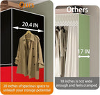 Large Portable Closets for Hanging Clothes | Heavy Duty Clothes Rack with Cover Foldable | Max Load 1000LBS Portable Wardrobe