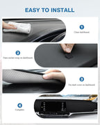 FIILINES Dash Cover for Toyota Sienna 2021-2026, Dashboard Mat Cover Sienna Accessories Mesh Dash Mat Sunshade Nonslip Protec