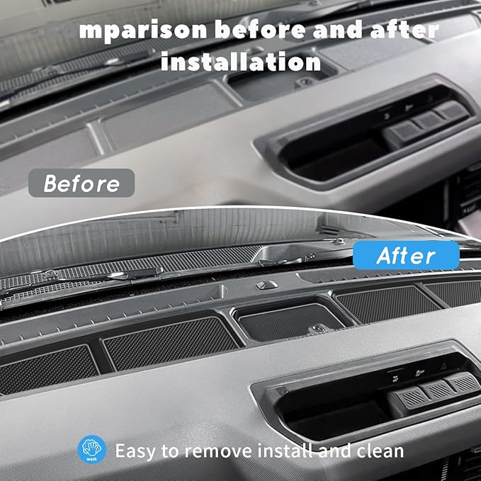 Auovo Dash Cover Tray Compatible with Ford Bronco Accessories 2021 2022 2023 2024 2025 2026 Bronco Silicone Dashboard Mat fit