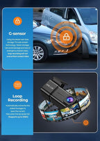 Dash Cam 2.5K Front Dash Camera for Cars with App, WiFi Mini Dashcam Built-in IPS Screen, Night Vision, G-Sensor, Smart Voice