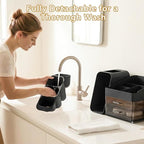 Large Capacity Makeup Organizer Countertop with Makeup Brush Holder for Vanity, Thickened Material, Bathroom Countertop Organ