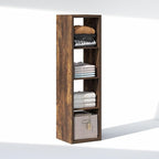 Furinno Cubic Closet Organizers and Storage, 4-Cube Closet Organizer, Vertical Open Shelf Closet Storage, Extra Thick Frame f