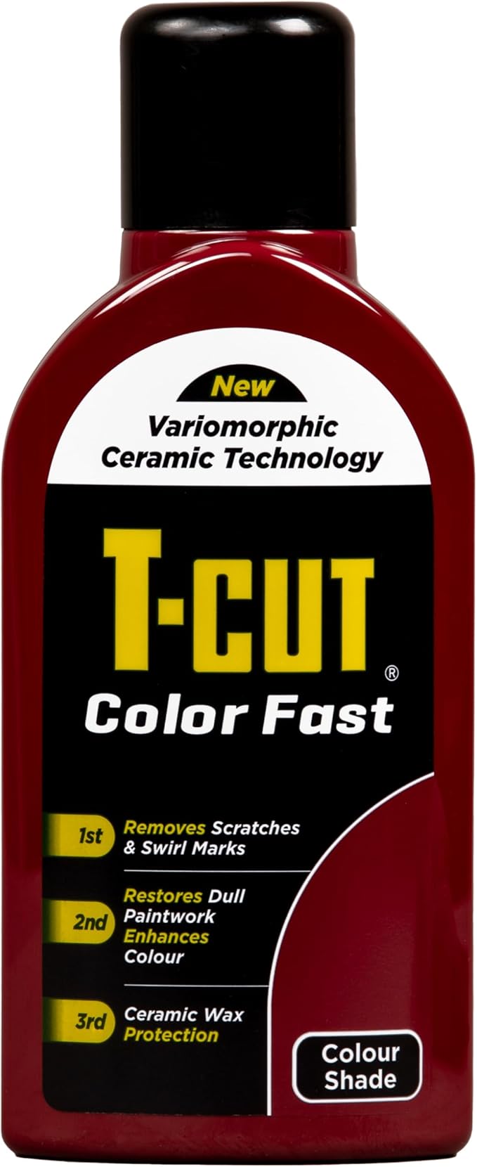 T-Cut Dark Red Scratch Remover Color Fast Paintwork Restorer Car Polish, 13 Colors Available, 17 Fl Oz