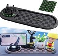 Multifunction Car Anti-Slip Mat, Car Anti Slip Mat Phone Holder, 3-in-1 Rotating Dashboard Mat: Phone Holder + Temporary Park