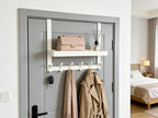 Over The Door Hooks Organizer，Door Hanger Hooks for Hanging，Over The Door Coat、Towel Rack，Back of Door Storage Organizer for 