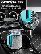 JOYTUTUS Upgraded Car Cup Holder Expander with Offset Base, Fit for YETI, Hydro Flask, Large Cup Holder Expander for Car Hold