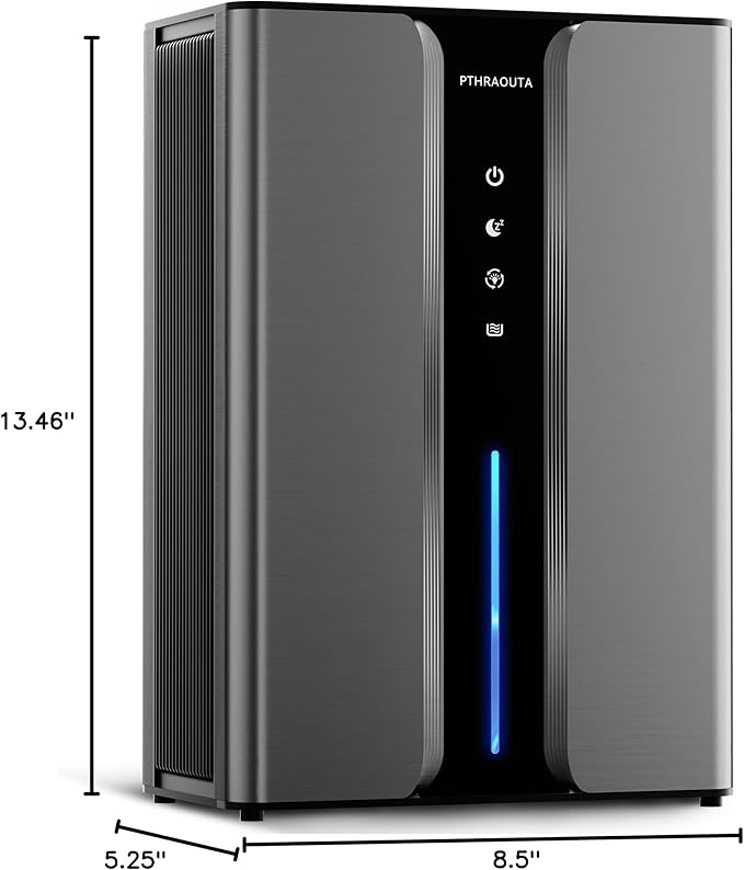 Home Dehumidifier with Drain Hose, (950 sq.ft) 95oz Quiet dehumidifier for Bathroom Bedroom, with Air Reusable Filter Indoor 