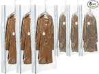 TAILI Hanging Vacuum Sealer Storage Space Saver Bags for Clothing, Suits and Jackets, Closet Organizers, Wider Sides (3 Long,