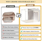combocube 3 Pack Comforter Storage Bag and 3 Pack Clothes Storage Bins