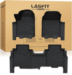 LASFIT Floor Mats for Chevrolet Chevy Silverado EV RST (Not Fit WT/LT) 2024-2025/Trail Boss 2026 & GMC Sierra EV Denali (Not Fit Elevation/AT4) 2024-2026, All Weather TPE Custom Fit Floor Liners