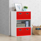 STOREONE Fabric Storage Bins Cubes Baskets Containers-(11X11X11) with Dual Handles for Shelf Closet, Nursery Home ， Bedroom O