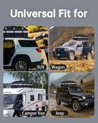 Car Rooftop Cargo Carrier Bag 30 Cubic Feet, Soft-Shell Luggage Cargo Bag Waterproof Bag, Include 2 Reinforced Straps, 6 Door Hooks, Anti-Slip Mat, Luggage Lock