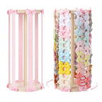POVETIRE Bow Holder for Girls Hair Bows,Pink Hair Bow Organizer, Hair Clips Stand Hair Accessories Rack Display Decors Baby N
