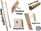 Decorative Blanket Ladder- 4FT 5FT 6FT 7FT and 8FT Tall Quilt Ladder Rack