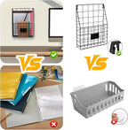 1 Pc Storage Racks, Metal Wire Wall Mounted Magazine Holder, Wall Hanging Organizer holder for Mail Files, Newspapers, Magazi