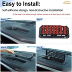 Aunginsy Center Console Dash Storage Tray Compatible with Toyota Tundra/Sequoia 2022-2026, Car Dashboard Storage Box Organizer Holder Tray Insert Mounted Interior Accessories, Without Phone Holder