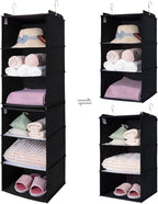 GRANNY SAYS 6-Shelf Hanging Organizer for Closet, Separable to 2 Pack 3-Shelf Hanging Shelves, Hanging Organizer for Bedroom,