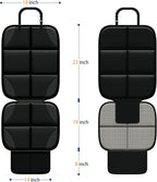 Car Seat Protector MHO+All 2 Pack Auto for Child Baby Car Seats - Large CarSeat Sit Savers Mat with Waterproof 600D Fabric & 