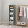 Furinno Cubic Closet Organizers and Storage, 4-Cube Closet Organizer, Vertical Open Shelf Closet Storage, Extra Thick Frame f