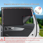ZATOOTO Car Window Shades - 4 Pack Car Window Covers Premium UV Blocking, Side Window Curtains Full Blackout for Privacy, Breastfeeding, Napping, Camping, and Travel, Universal Fit for Most Vehicles