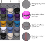 Dofilachy Hat Rack - Hat Organizer - Hat Racks for Baseball Caps, Visible Hat Holder - Baseball Hat Rack for Wall Door with 3