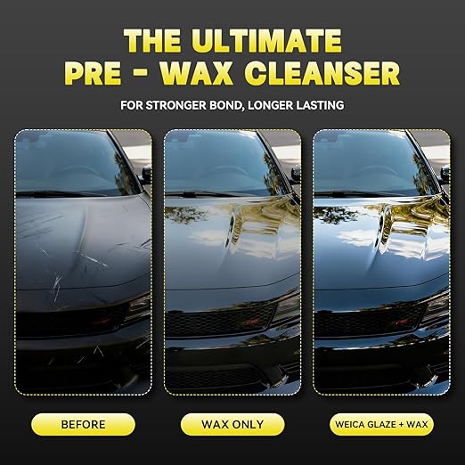 Ultra Fine Glaze - 17.6 Bottle Polish for Mirror Shine & Pre-Wax Cleanser - Jewel-Like Finish for Automotive Paint - Apply by DA Polisher or Hand - All Painted Surfaces