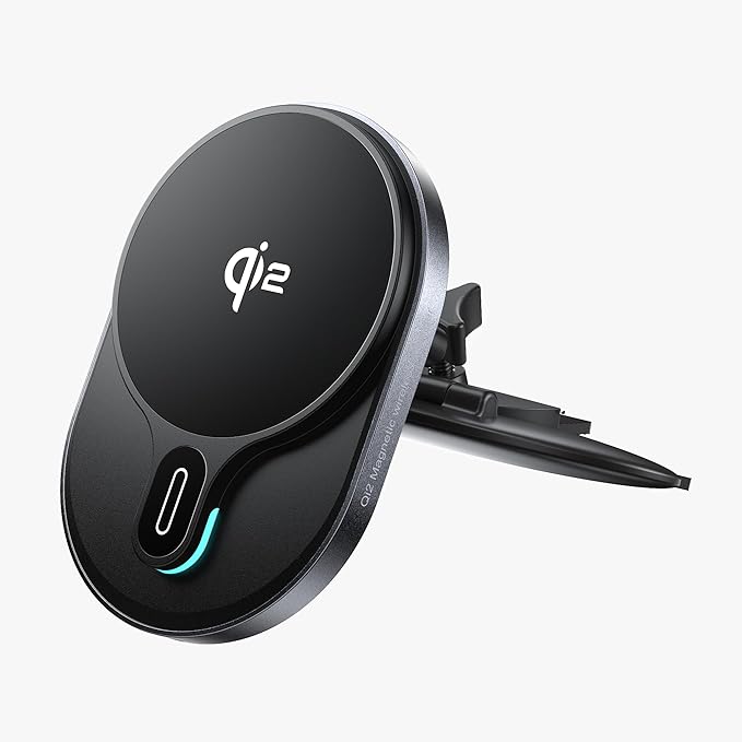 for Qi2 15W Wireless MagSafe CD Car Mount Charger,CD Player Phone Mounts, CD Slot Phone Mount Holder for iPhone 17/16/15/14/13/12, Galaxy S25,Fast Charging for Magnetic iPhone Car Accessories