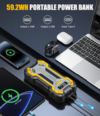 Car Jump Starter, VACASSO 5000A Car Battery Jump Starter for Up to 10L Gas and 8L Diesel Engines, 12V Portable Jumper