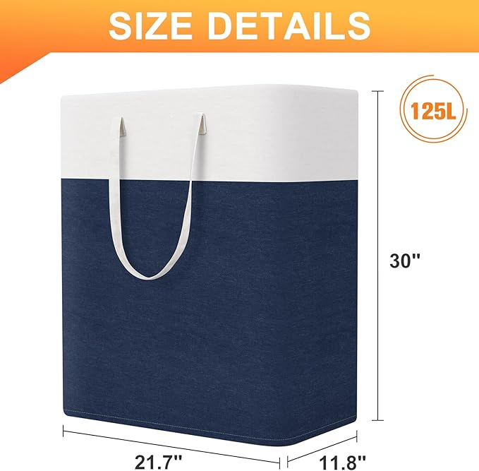 TasticTotes laundry basket 3-Pack, laundry hamper, Hamper with handles, collapsible laundry baskets, Waterproof dirty clothes