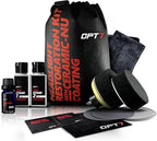 OPT7 Headlight Restoration Kit with Exclusive Ceramic Nu Coating - Professional Detailers Grade - Lens Polisher Drill Set