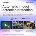 Pioneer VREC-Z820DC Dual Dash Cam Front and Rear Car Camera - Premium 4K Camera, AI-ISP Starvis Night Vision, 139 Degree Wide