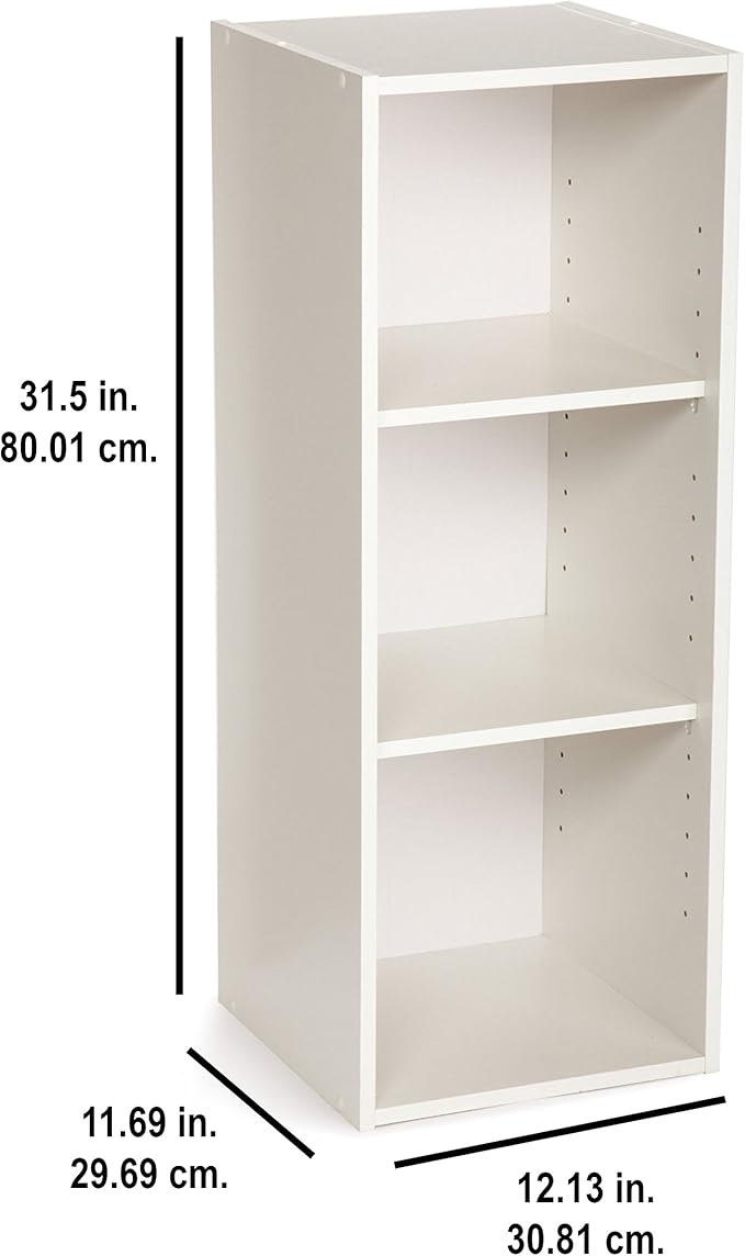 ClosetMaid #8987 Stackable 3-Shelf Organizer, White