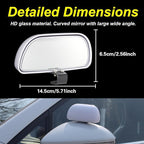 Blind Spot Mirrors for Trucks and Cars,Automotive Side View Concave Mirror Blindspot,360° Large Convex Rearview Exterior Mirror Accessories for Truck and Car(1Pack White)