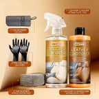 Leather Cleaner and Conditioner Kit, Leather Care for Car Seats, Furniture, Couches, Boots, Bags & More, Safe for Any Color, 