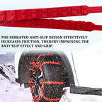 10PCS Tire Zip Ties for Snow Anti Skid Reusable Grip Zip Tie Snow Chains for Car Tires Trucks with Serrated Non-Slip Adjustab