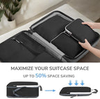CherryNow Compression Packing Cubes, 7 Set Packing Cubes for Travel, Suitcase Organizers, Luggage Essentials, Travel Bags for