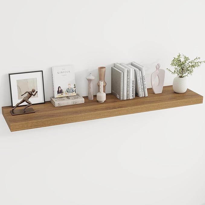 Dreamland 55 Inches Floating Shelves for Wall, 9.8" Deep Long Floating Shelves Set of 1, Large Display & Storage Shelf, Wall 