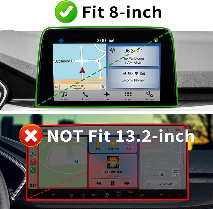 2PCS Center Console Organizer Compatible with Ford Escape 2020-2025 2026 Armrest Storage Box and Dashboard Tray Behind 8-inch