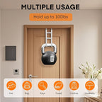 FYY Over The Door Hooks - 2 Pack Heavy Duty Dual-Hook Organizer Hanger with Non-Slip Rubber for Towels, Clothes, Hats & Bags 