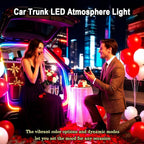 RGB LED Strip for Car Trunk Interior, Waterproof IP67 Multi-Color Car Trunk Lighting with Music Sync, Universal Car LED Strip Lights Decor