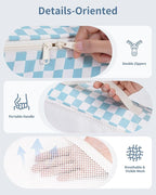 Narwey 7 Set Checkered Packing Cubes for Travel Kids Women, Durable Packing Organizer Bags for Carry on Suitcase Luggage Trav