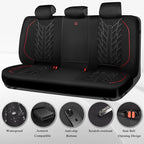 CAR PASS Waterproof Split Bench Seat Covers,Neoprene Rear Seat Covers,All-Weather Non-Slip Durable, Universal Fit for SUVs Se