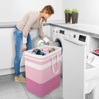 StorageRight Large Collapsible Laundry Basket Hamper with Easy Carry Handles，Freestanding Clothes Hampers for Laundry, Bedroo