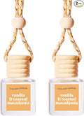 COOLGIRLCANDLES Vanilla Toasted Macadamia Car Hanging Fragrance Oil Air Freshener for Essential Oils, Scents Aromatherapy Aut